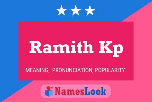 Ramith Kp 名字海报