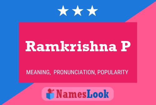 Ramkrishna P 名字海报