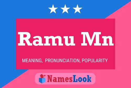 Ramu Mn 名字海报