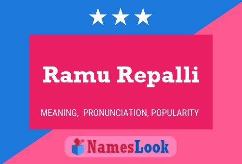 Ramu Repalli 名字海报