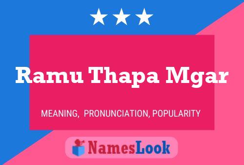 Ramu Thapa Mgar 名字海报