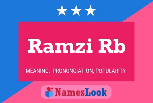 Ramzi Rb 名字海报