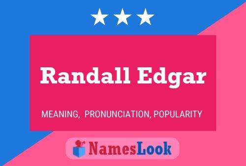 Randall Edgar 名字海报