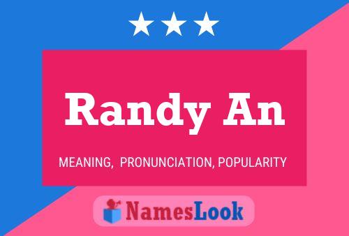 Randy An 名字海报