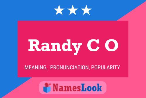 Randy C O 名字海报