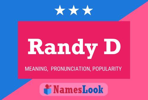 Randy D 名字海报