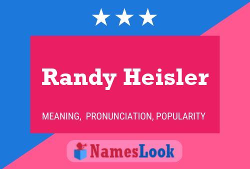 Randy Heisler 名字海报