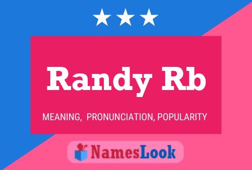 Randy Rb 名字海报