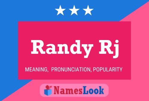 Randy Rj 名字海报