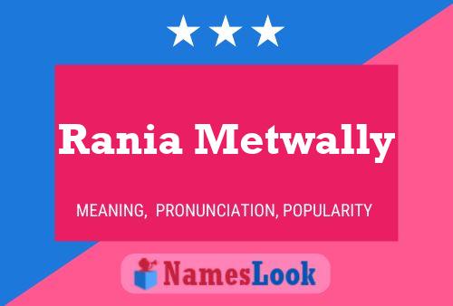 Rania Metwally 名字海报