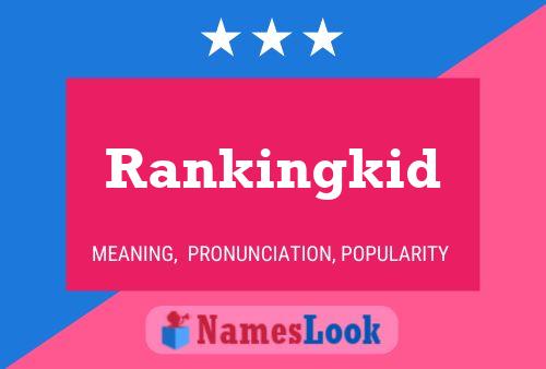 Rankingkid 名字海报