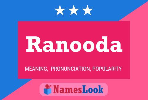 Ranooda 名字海报