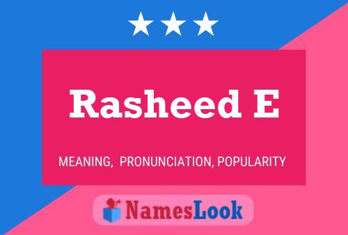 Rasheed E 名字海报