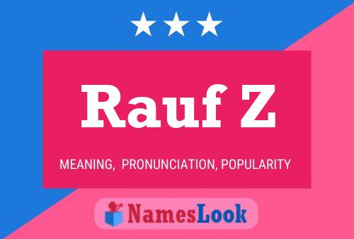 Rauf Z 名字海报