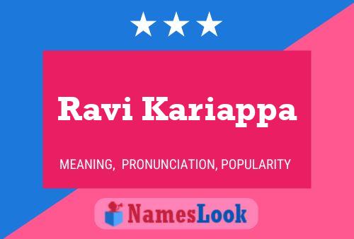 Ravi Kariappa 名字海报