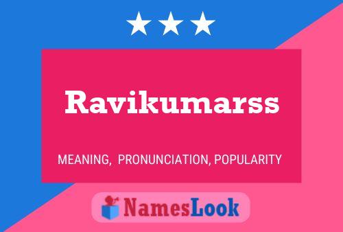 Ravikumarss 名字海报