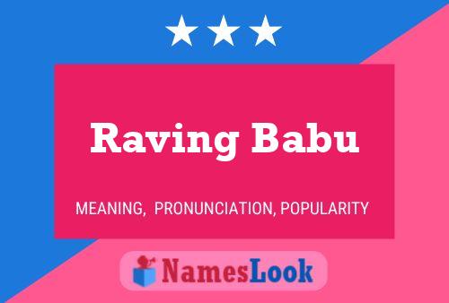 Raving Babu 名字海报