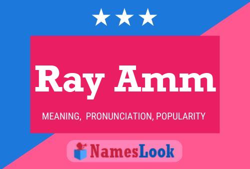 Ray Amm 名字海报