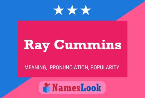 Ray Cummins 名字海报