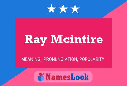 Ray Mcintire 名字海报