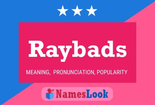 Raybads 名字海报