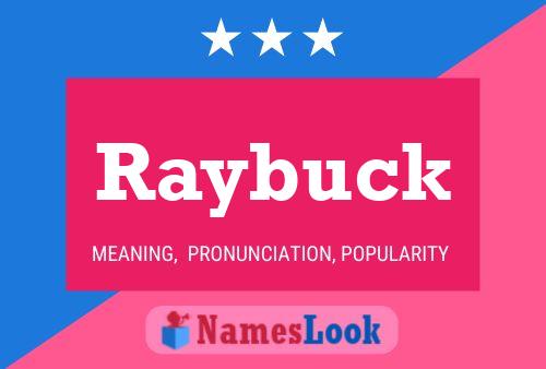 Raybuck 名字海报