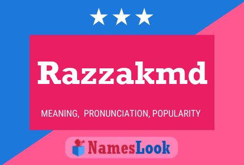 Razzakmd 名字海报