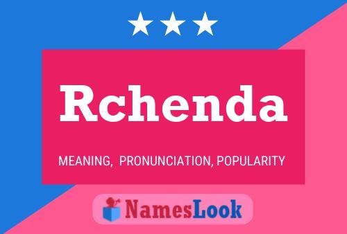 Rchenda 名字海报