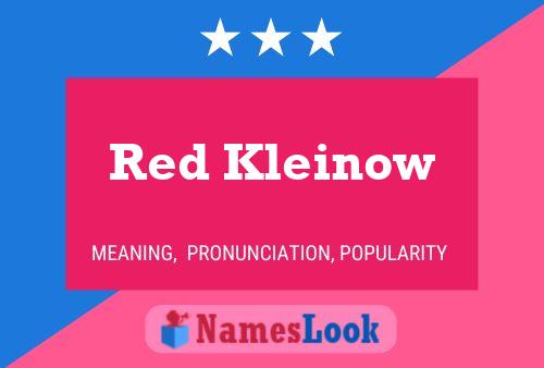 Red Kleinow 名字海报