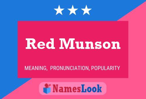 Red Munson 名字海报