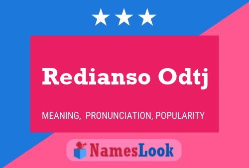 Redianso Odtj 名字海报