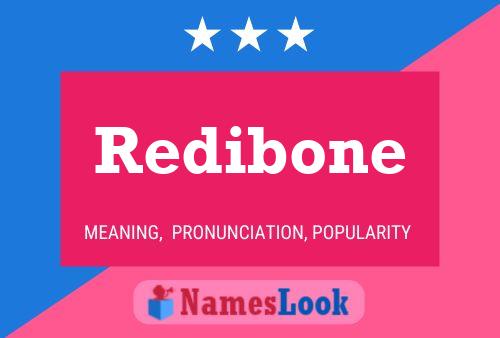 Redibone 名字海报