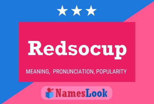 Redsocup 名字海报