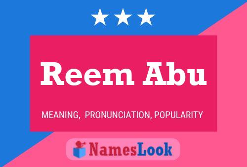 Reem Abu 名字海报