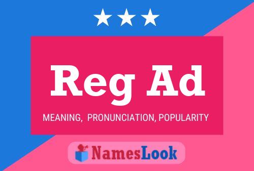 Reg Ad 名字海报