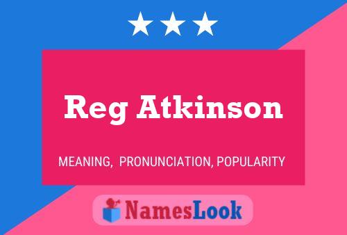 Reg Atkinson 名字海报