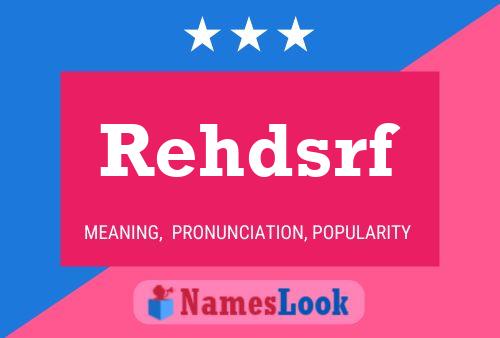 Rehdsrf 名字海报