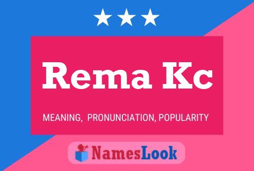 Rema Kc 名字海报