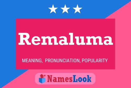 Remaluma 名字海报