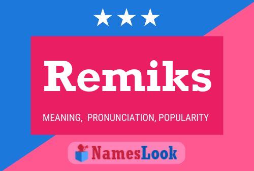 Remiks 名字海报