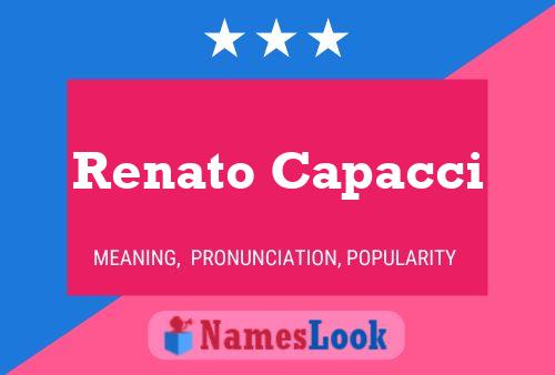 Renato Capacci 名字海报