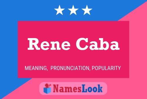 Rene Caba 名字海报