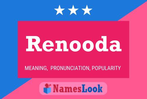 Renooda 名字海报