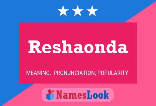 Reshaonda 名字海报