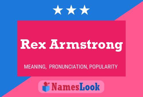 Rex Armstrong 名字海报