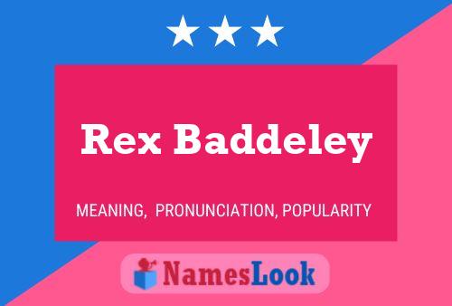 Rex Baddeley 名字海报