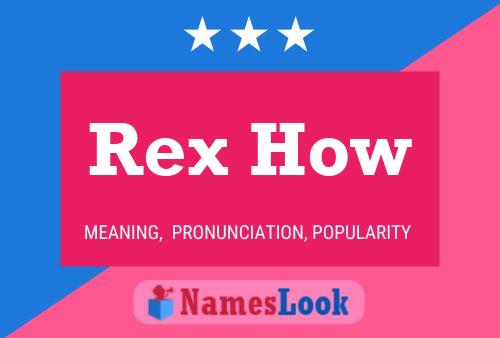 Rex How 名字海报