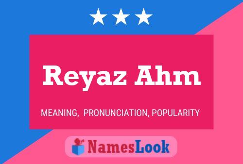 Reyaz Ahm 名字海报