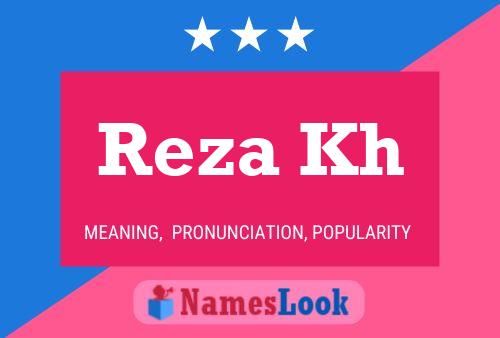 Reza Kh 名字海报