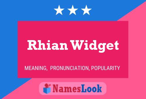 Rhian Widget 名字海报